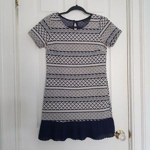 Jella Couture Navy/ White Dress